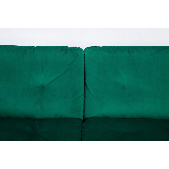 Etta Avenue Cantrell Green Sofa Bed With 2*bolster Cushions Wayfair.co.uk